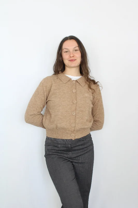 Kelifan Studio - Beige Knit Cardigan