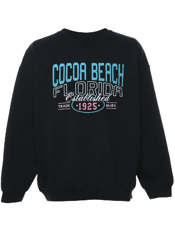 Cocoa Beach Florida Printed Sweatshirt - L