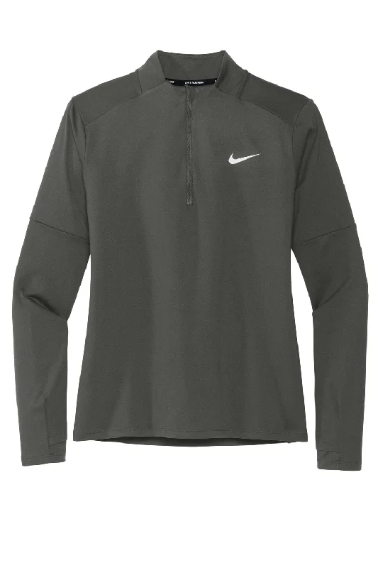 Nike Womens Element Dri-Fit Moisture Wicking 1/4 Zip Sweatshirt - Anthracite Grey