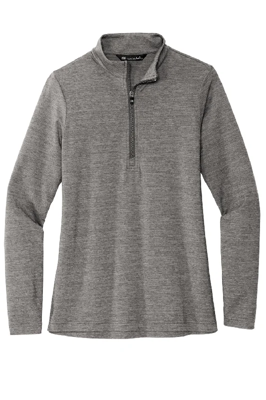 TravisMathew Womens Crestview 1/4 Zip Sweatshirt - Heather Grey