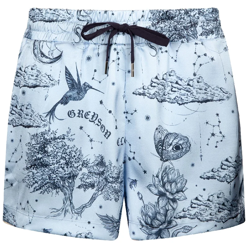 Womens Moon Diamond Shorts Wolf - SU24