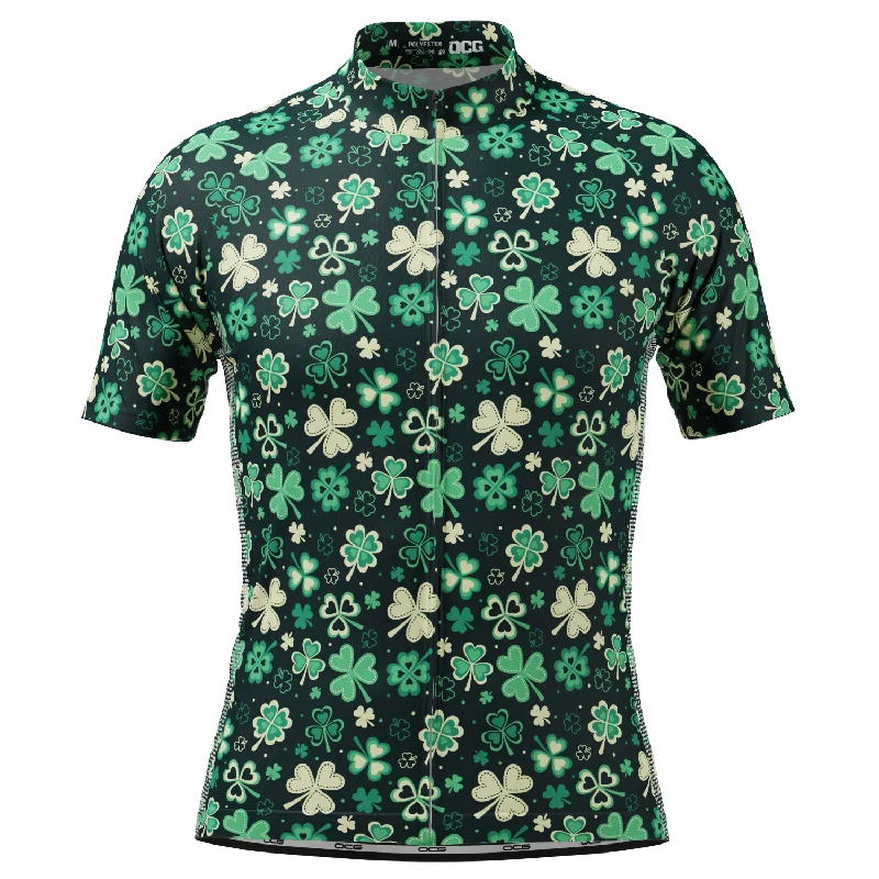 Men's Shamrocks & Clovers Short Sleeve Cycling Jersey