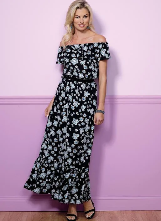 Butterick 6451 Misses' Gathered, Blouson Dresses Pattern