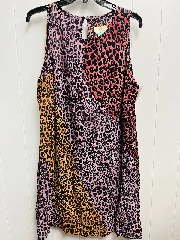 Dress Casual Short By Maeve In Pink & Purple, Size: 1x