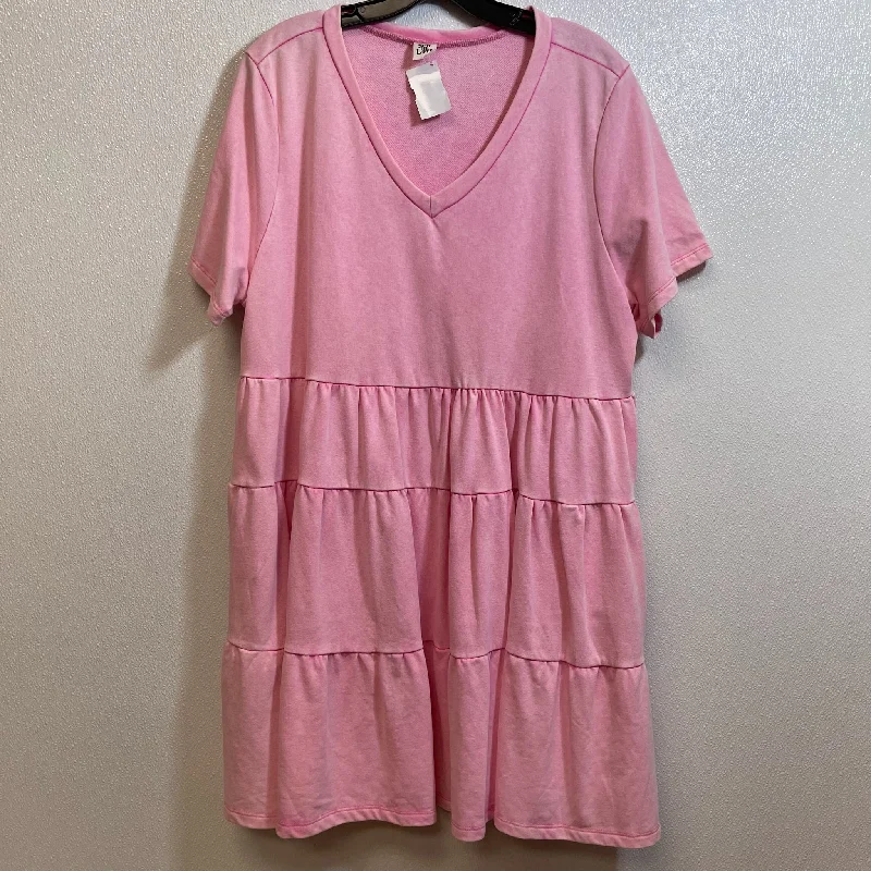 Dress Casual Short By Sew In Love In Pink, Size: 1x
