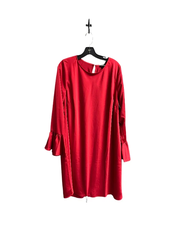 Dress Work By J. Crew In Red, Size: 2x