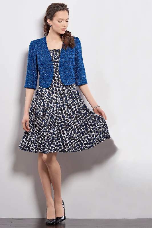 NL6390 Misses' Dresses with full Skirt and Bolero
