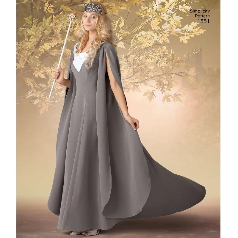 Simplicity Pattern 1551 Medieval - mythical theme costume gown