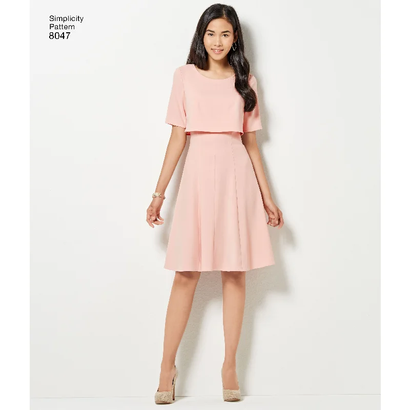Simplicity Pattern 8047  Misses or miss petite dress