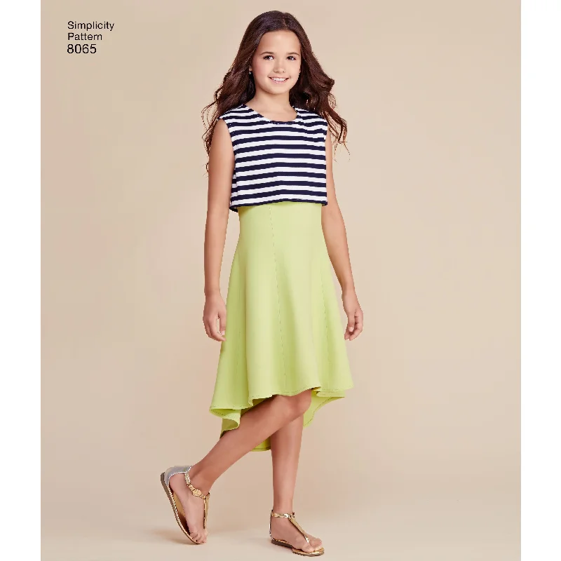 Simplicity Pattern 8065 dress for girls' and girls