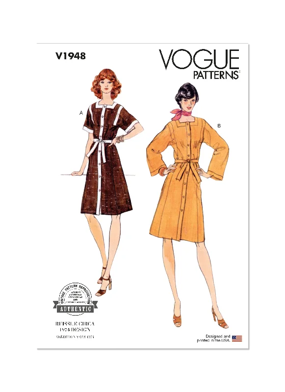 Vogue sewing pattern 1948 Misses' Dress 1970's