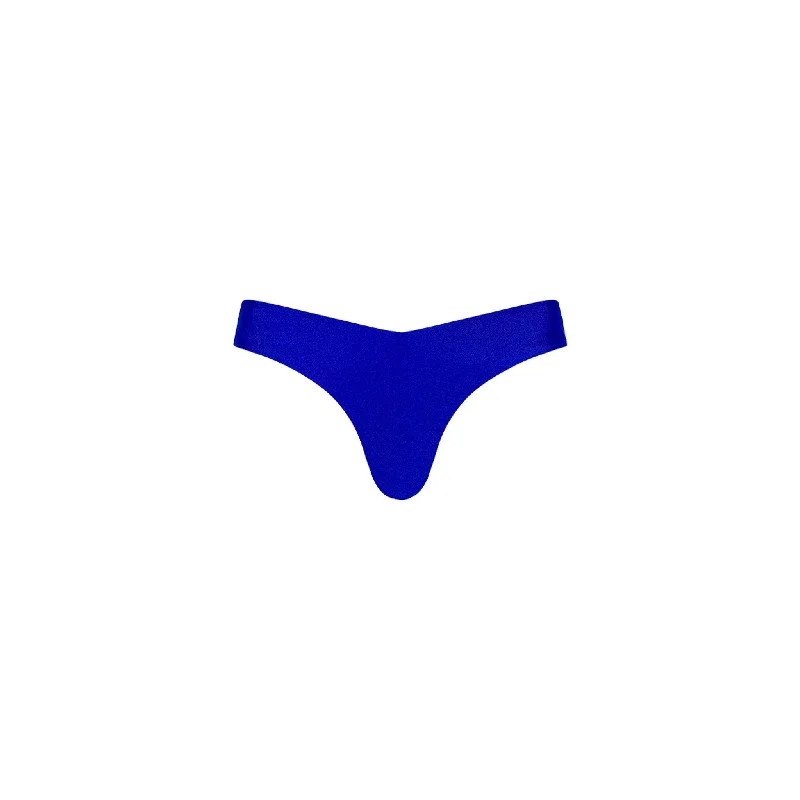Cheeky V Bikini Bottom - Malibu Blue Minimalist bikini, Sleek, Chic, Trendy