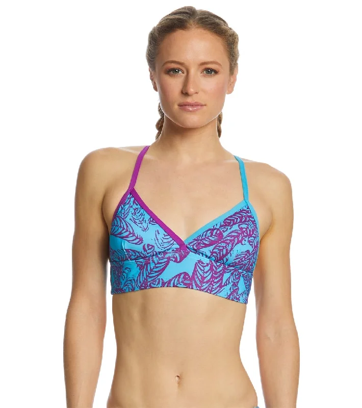 Dolfin Bellas Women's Pluma Longline Bikini Top Teal/Purple Padded bikini top, Comfortable, Supportive, Trendy Dolfin Bellas Women's Pluma Longline Bikini Top Teal/Purple Padded bikini top, Comfortable, Supportive, Trendy