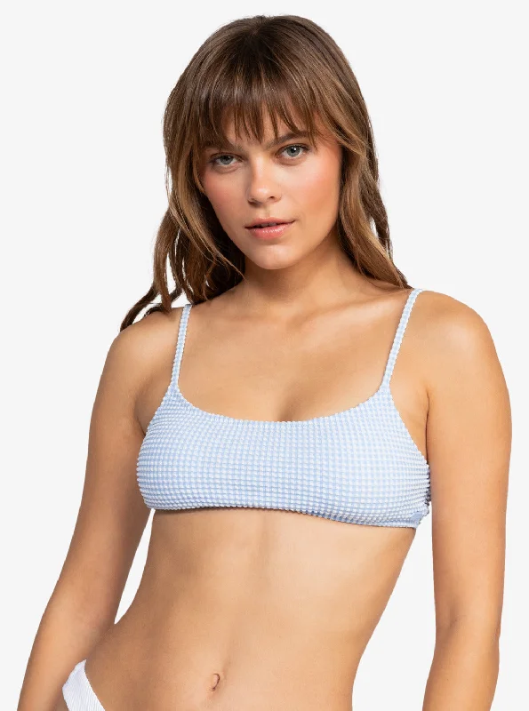 Gingham Bralette Bikini Top - Bel Air Blue Minivich Swim bikini, Beachwear, Comfortable, Trendy Gingham Bralette Bikini Top - Bel Air Blue Minivich Swim bikini, Beachwear, Comfortable, Trendy