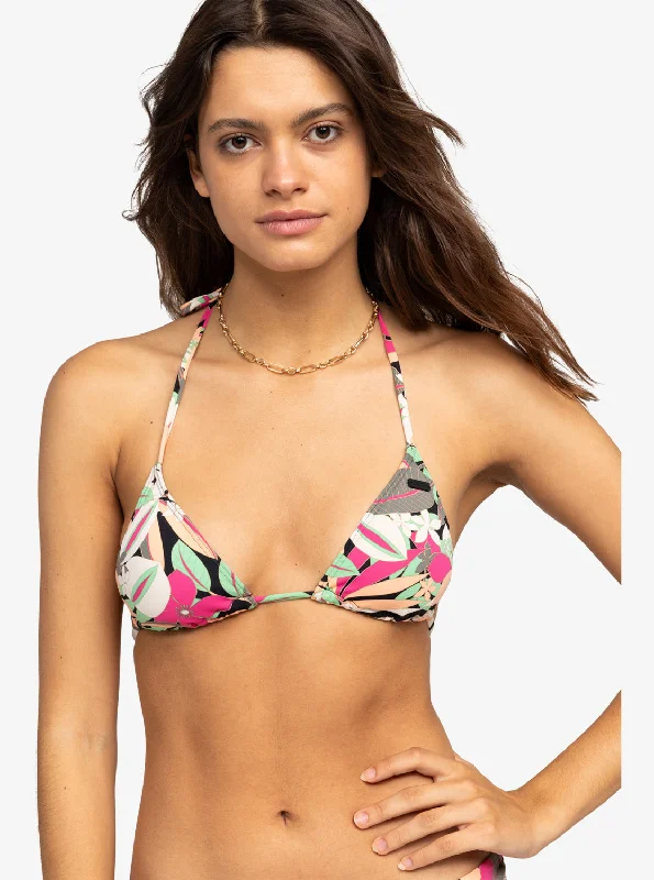 Printed Beach Classics Mini Tiki Tri Bikini Top - Anthracite Palm Song S Adjustable side bikini, Sexy, Comfortable, Trendy Printed Beach Classics Mini Tiki Tri Bikini Top - Anthracite Palm Song S Adjustable side bikini, Sexy, Comfortable, Trendy