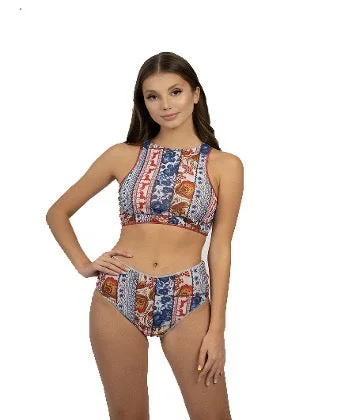 PATCHWORK HIGH WAIST BIKINI (BOTTOM) High-neck bikini set, Sexy, Trendy, Comfortable PATCHWORK HIGH WAIST BIKINI (BOTTOM) High-neck bikini set, Sexy, Trendy, Comfortable