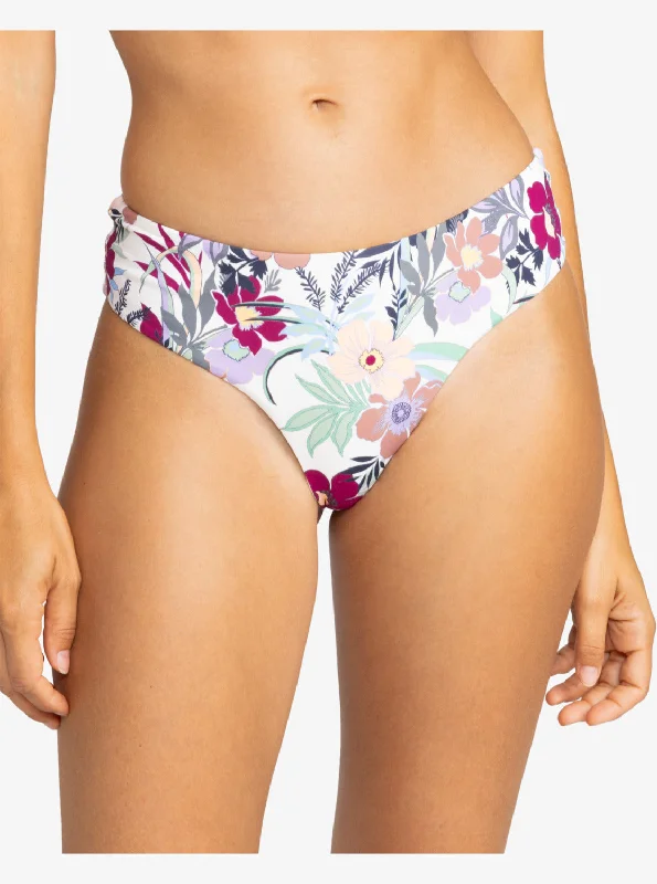 Printed Beach Classics V-Shape Cheeky Bikini Bottoms - Ash Rose Wallflower Back tie bikini, Adjustable, Chic, Trendy Printed Beach Classics V-Shape Cheeky Bikini Bottoms - Ash Rose Wallflower Back tie bikini, Adjustable, Chic, Trendy
