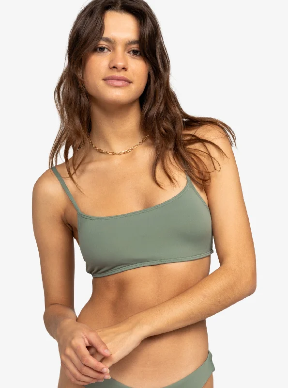 Solid Beach Classics Bralette Bikini Top - Agave Green Off-shoulder bikini, Elegant, Sexy, Comfortable Solid Beach Classics Bralette Bikini Top - Agave Green Off-shoulder bikini, Elegant, Sexy, Comfortable