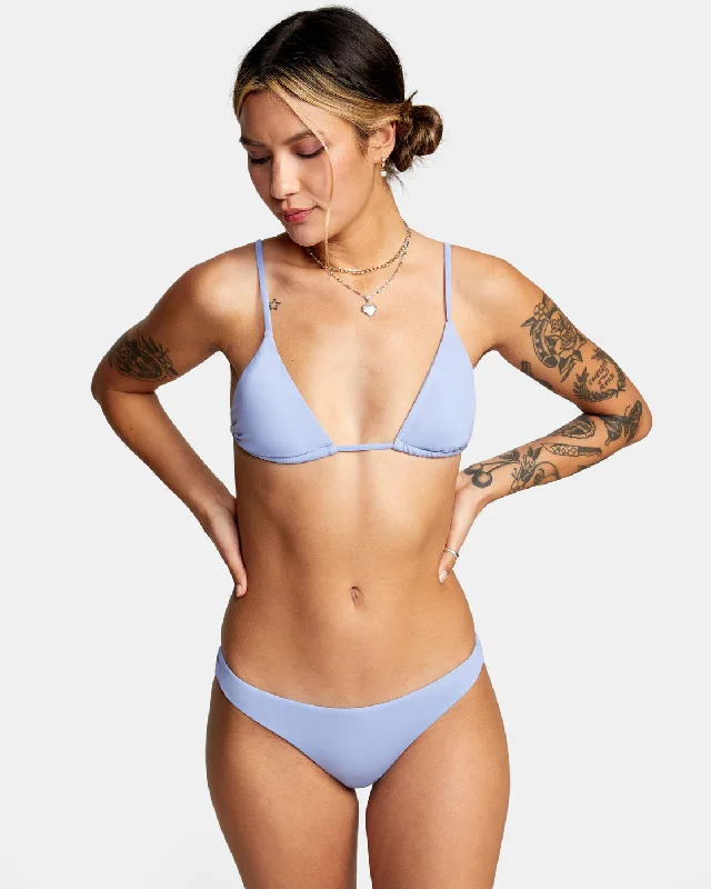 Solid Slide Triangle Bikini Top - Grey Purple Off-the-shoulder bikini, Sexy, Elegant, Trendy Solid Slide Triangle Bikini Top - Grey Purple Off-the-shoulder bikini, Sexy, Elegant, Trendy