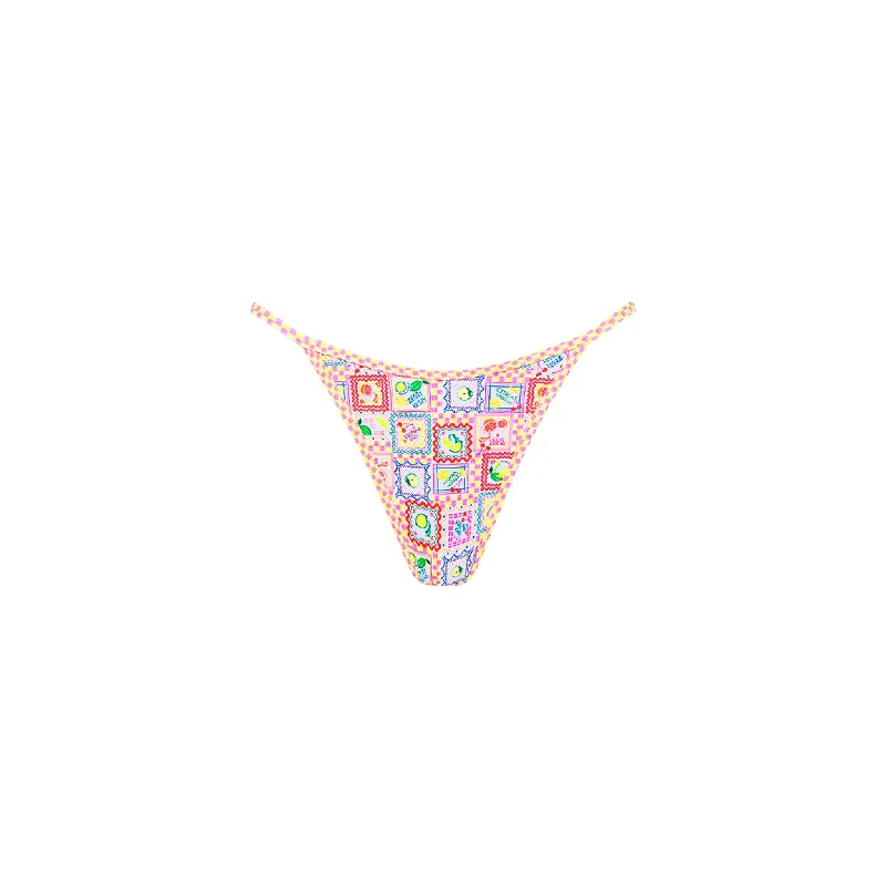 Tanning Thong Bikini Bottom - Citron Coast Two-tone bikini set, Bold, Stylish, Trendy Tanning Thong Bikini Bottom - Citron Coast Two-tone bikini set, Bold, Stylish, Trendy
