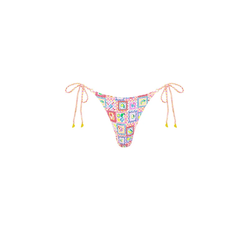Thong Tie Side Bikini Bottom - Citron Coast Tie-dye bikini, Fun, Vibrant, Trendy