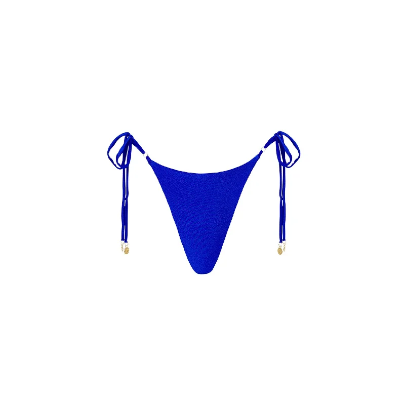 Thong Tie Side Bikini Bottom - Malibu Blue High-rise bikini, Retro style, Comfortable, Sexy Thong Tie Side Bikini Bottom - Malibu Blue High-rise bikini, Retro style, Comfortable, Sexy