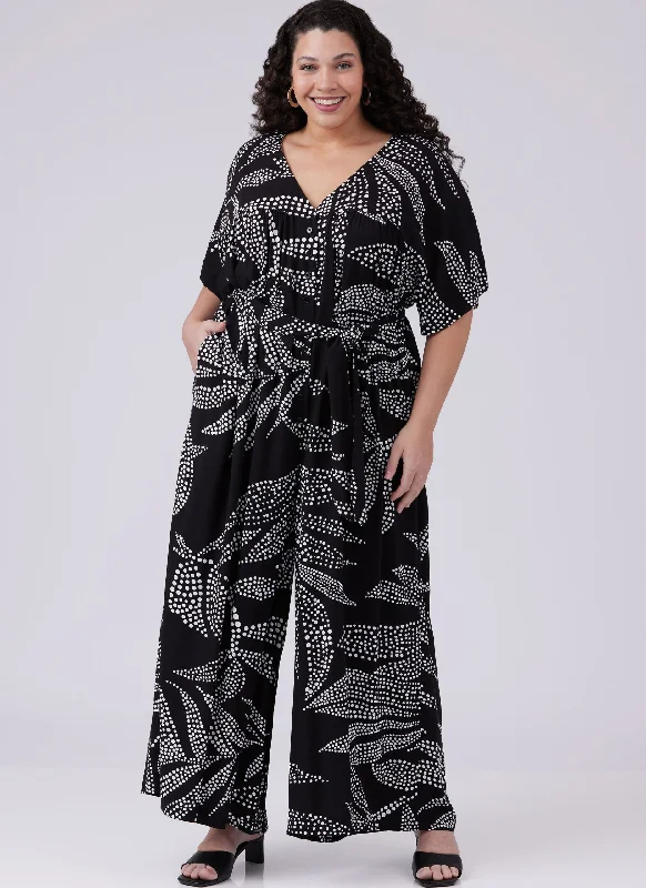 McCalls Jumpsuit M8457 Floral maxi jumpsuit, Feminine, Elegant, Stylish