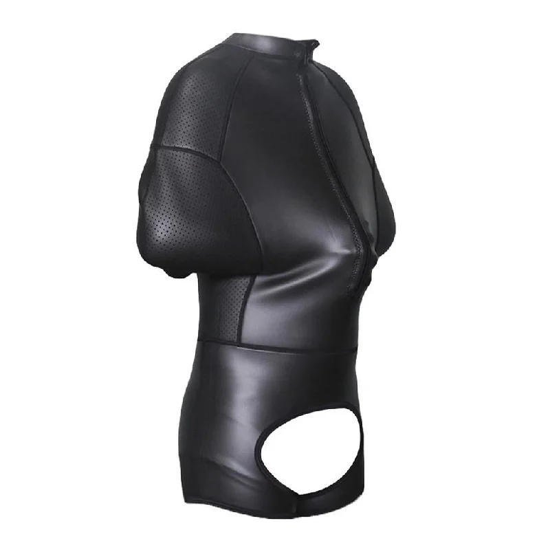 Maxbell Mens PU Leather Jumpsuit Lingerie Leotard XL Sporty jumpsuit, Athletic style, Comfortable, Trendy Maxbell Mens PU Leather Jumpsuit Lingerie Leotard XL Sporty jumpsuit, Athletic style, Comfortable, Trendy