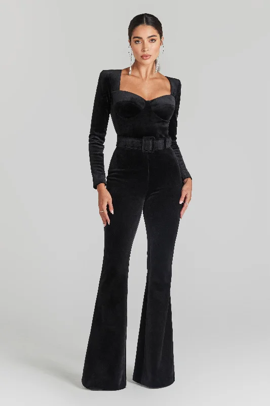 Natalia Black Jumpsuit Denim jumpsuit, Casual, Comfortable, Street style