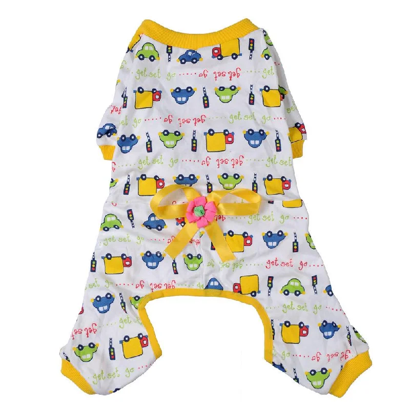 Maxbell Maxbell Pet Dog Puppy Cotton Clothes Soft Pajamas Cartoon Jumpsuit Apparel Yellow L Vintage jumpsuit, Retro style, Fashionable, Trendy Maxbell Maxbell Pet Dog Puppy Cotton Clothes Soft Pajamas Cartoon Jumpsuit Apparel Yellow L Vintage jumpsuit, Retro style, Fashionable, Trendy