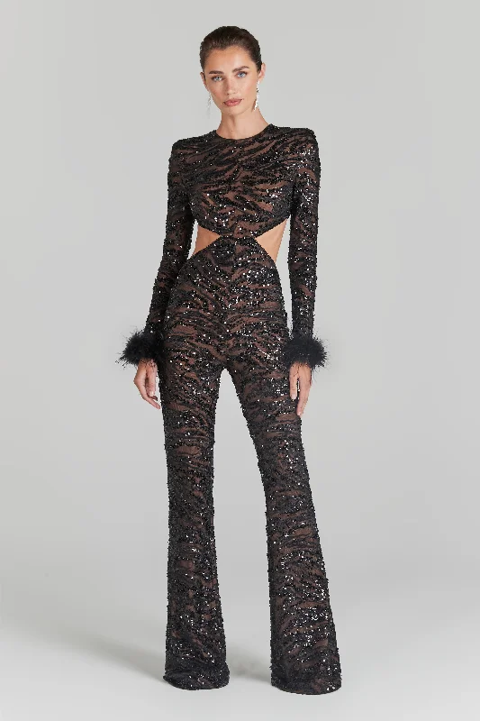 Selena Black Jumpsuit Elegant black jumpsuit, Formal wear, Stylish, Chic