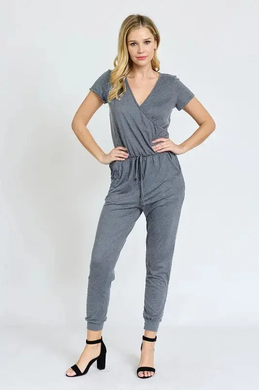 Short Sleeve Jogger Jumpsuit Ruffle jumpsuit, Feminine touch, Trendy, Party wear