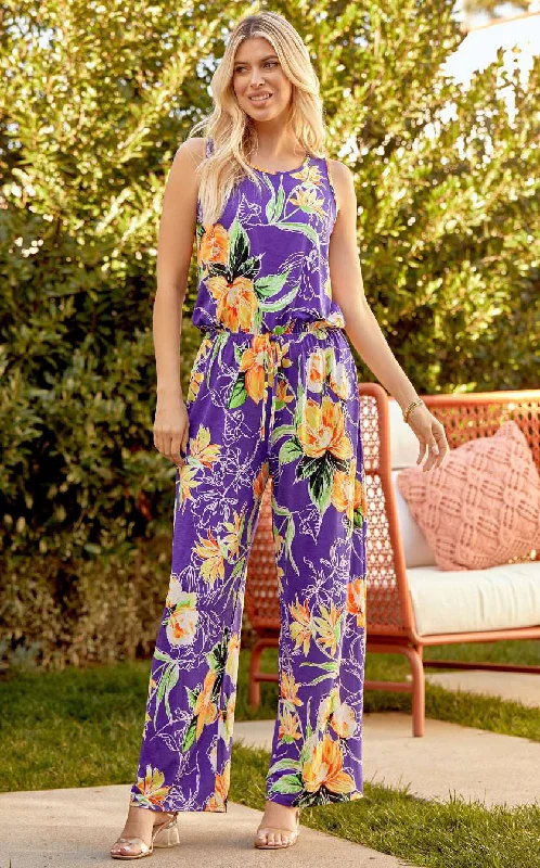 Short Sleeve Jumpsuit in Purple/Yellow Solid color jumpsuit, Simple style, Sleek, Stylish Short Sleeve Jumpsuit in Purple/Yellow Solid color jumpsuit, Simple style, Sleek, Stylish