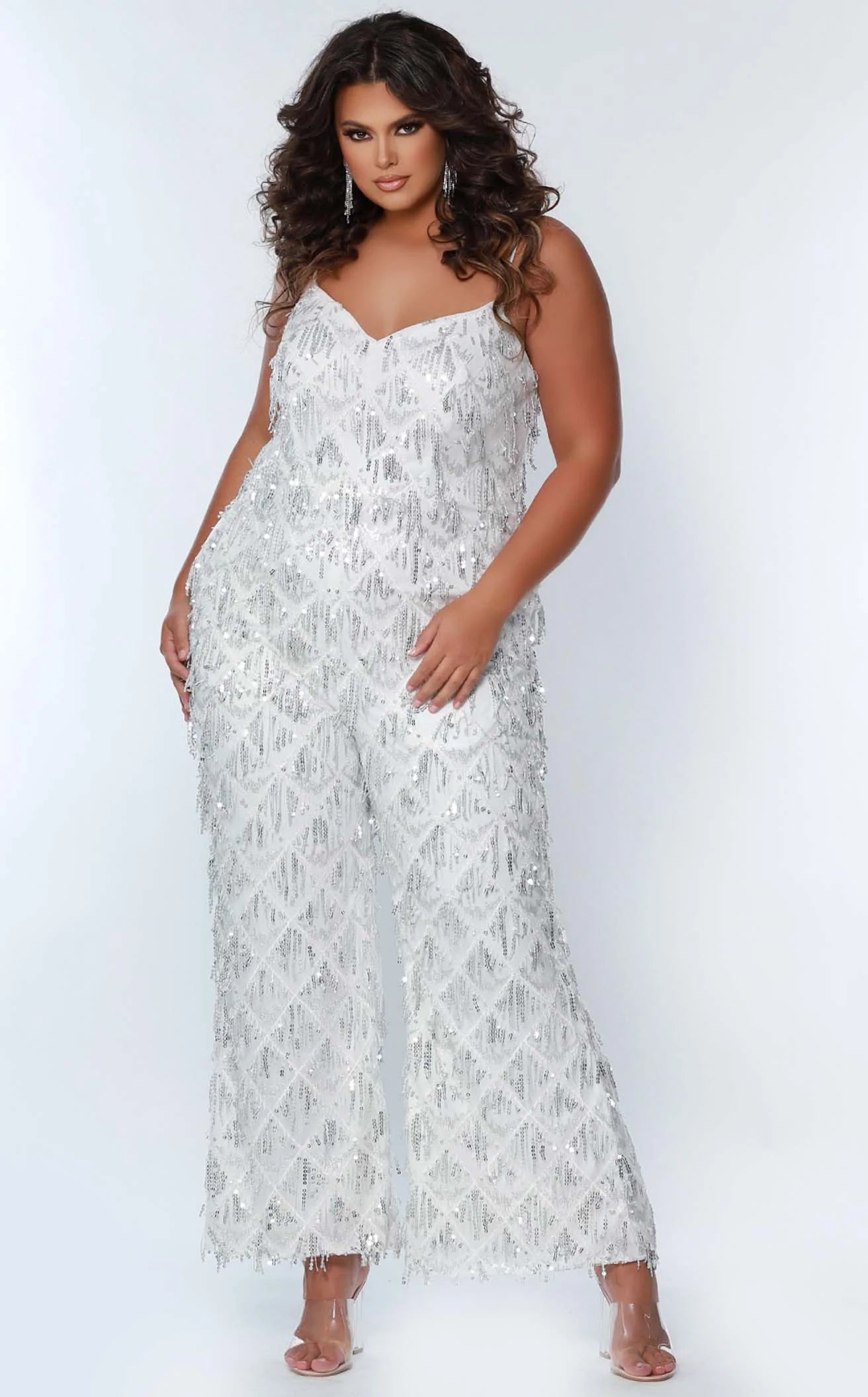 Sydneys Closet SC9108 Jumpsuit Tied waist jumpsuit, Casual look, Feminine, Comfortable Sydneys Closet SC9108 Jumpsuit Tied waist jumpsuit, Casual look, Feminine, Comfortable