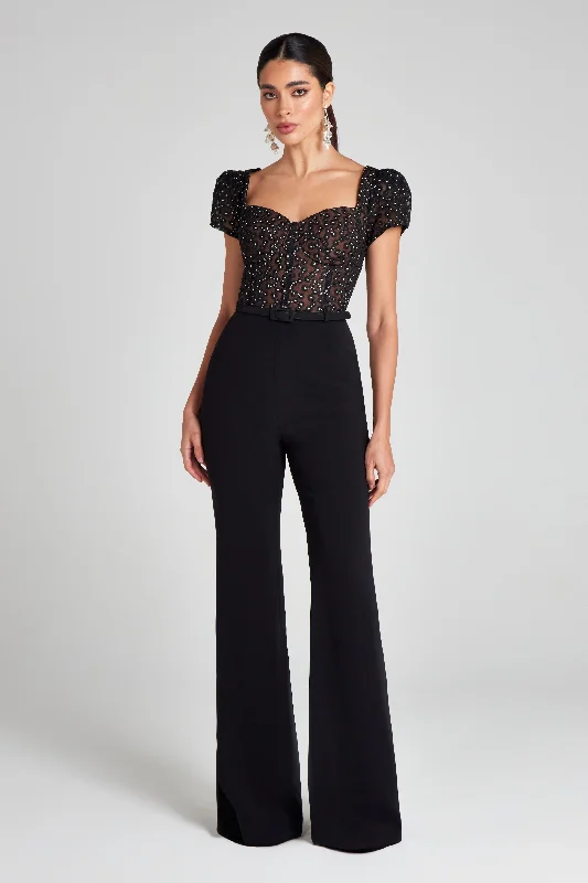 Tamara Black Jumpsuit Solid jumpsuit, Minimalist style, Elegant, Comfortable