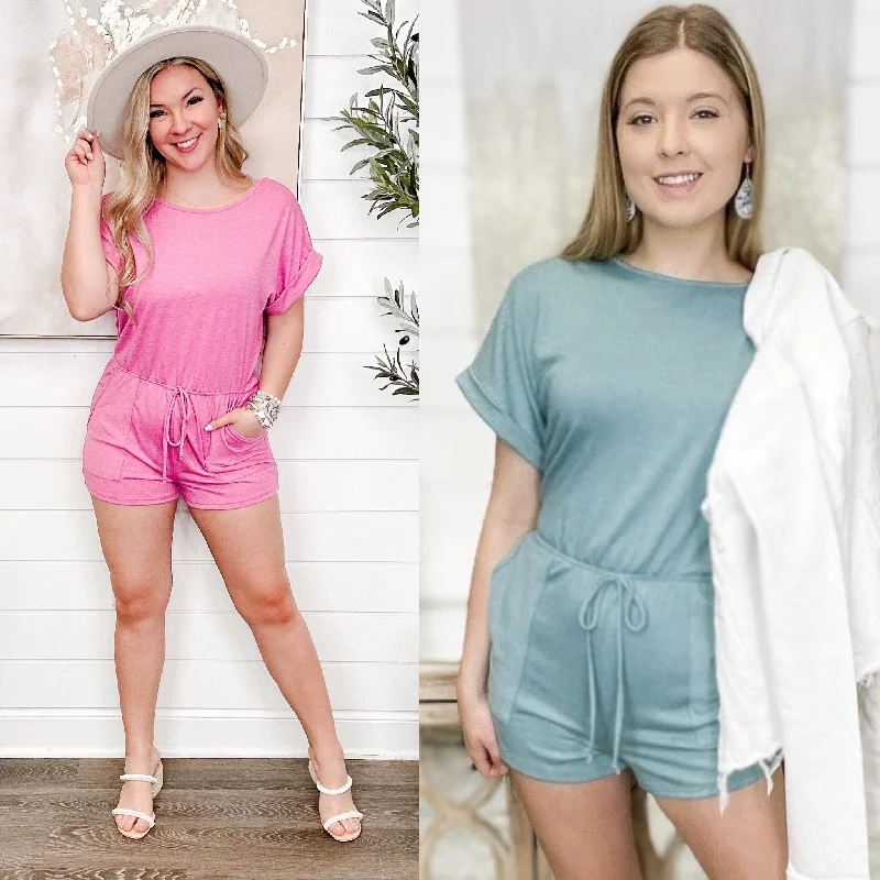 Time for Change Short Sleeve Avery Mae Romper - 2 colors! Ruffled jumpsuit, Feminine, Elegant, Stylish Time for Change Short Sleeve Avery Mae Romper - 2 colors! Ruffled jumpsuit, Feminine, Elegant, Stylish